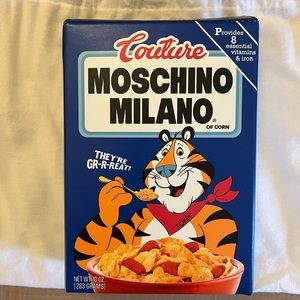 Moschino Cereal Box Hand Clutch- Year of the Tiger